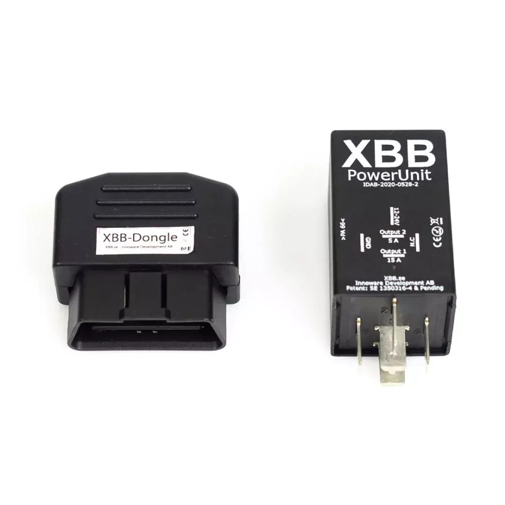 XBB OBD Dongle ja PowerUnit kytkentäsarja
